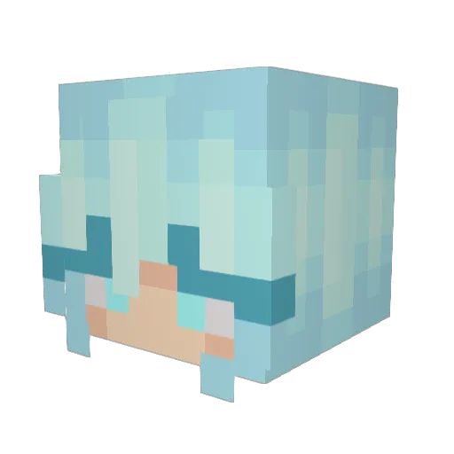 Im_in_the_void Minecraft avatar head, 3D render