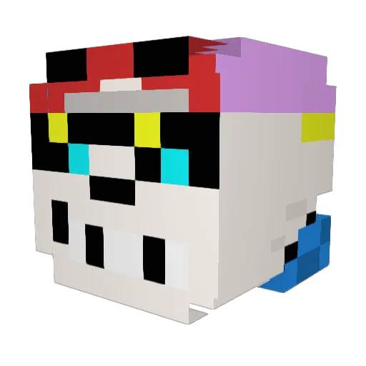 Im_supernoob Minecraft avatar head, 3D render