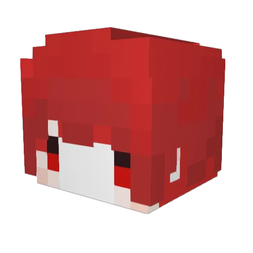Ima474_ Minecraft avatar head, 3D render
