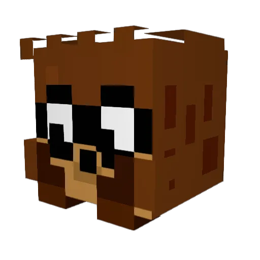 ImaBeatU Minecraft avatar head, 3D render