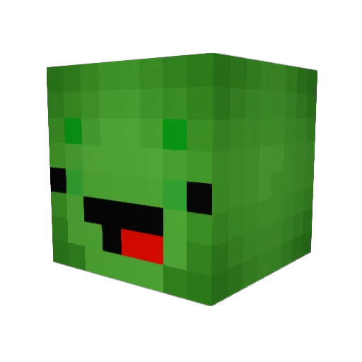 ImaClaymore Minecraft avatar head, 3D render