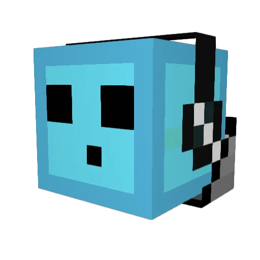 ImaFlyinSlime Minecraft avatar head, 3D render