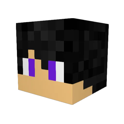 ImaRaiin Minecraft avatar head, 3D render