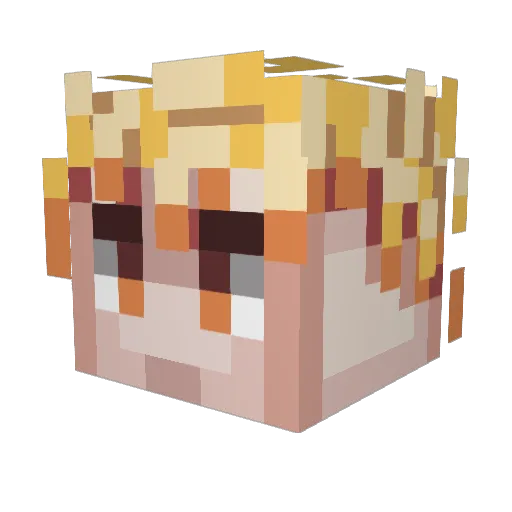 ImaSweat_ Minecraft avatar head, 3D render