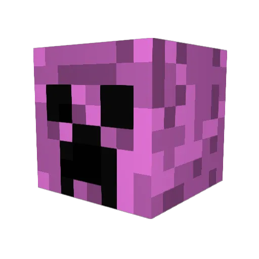 Ima_Creeper Minecraft avatar head, 3D render