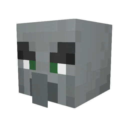 Imablobfish101 Minecraft avatar head, 3D render