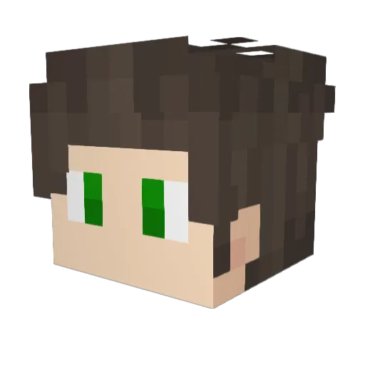 ImadG_ Minecraft avatar head, 3D render