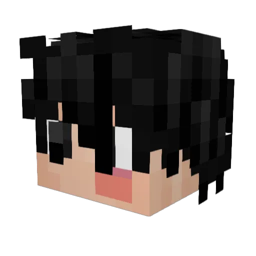 Imadatr Minecraft avatar head, 3D render