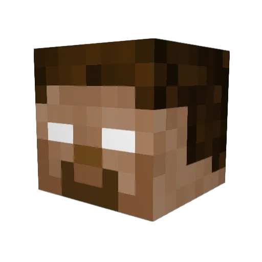 Imadingdong Minecraft avatar head, 3D render