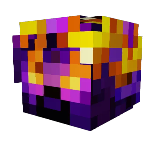 Imadios Minecraft avatar head, 3D render