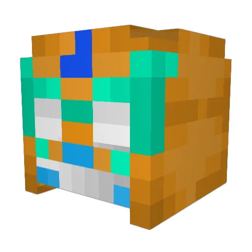 Imafaill Minecraft avatar head, 3D render