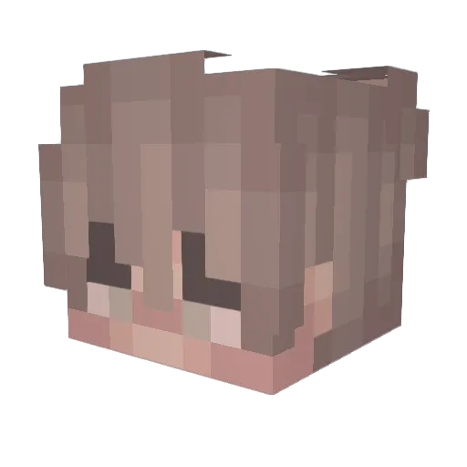 Image47_TH Minecraft avatar head, 3D render