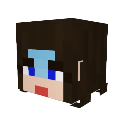 ImaginalDisk Minecraft avatar head, 3D render