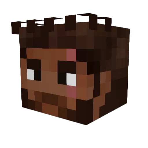 ImagineDeer Minecraft avatar head, 3D render