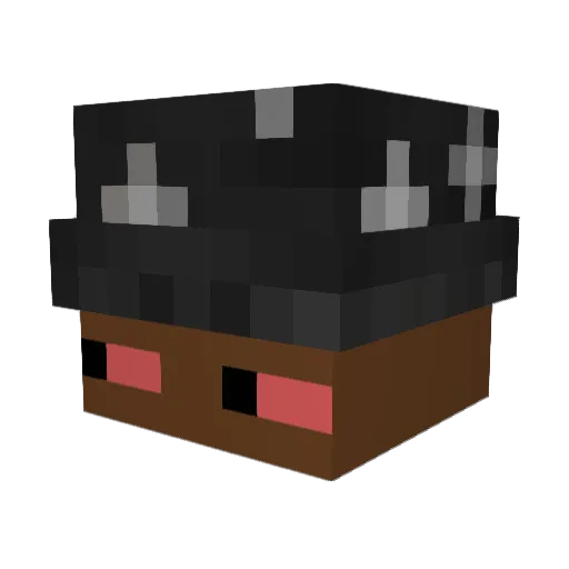 ImagineToLose Minecraft avatar head, 3D render