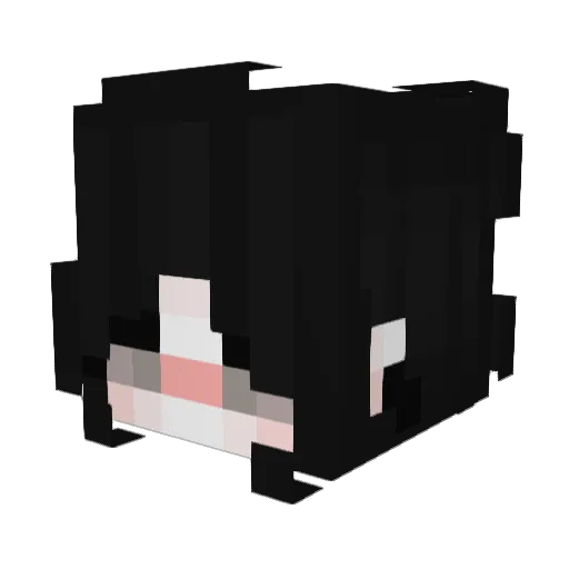ImagineZikoo_ Minecraft avatar head, 3D render