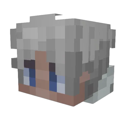 Imagineoutdad Minecraft avatar head, 3D render