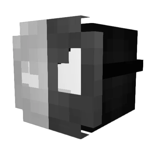 Imagury Minecraft avatar head, 3D render