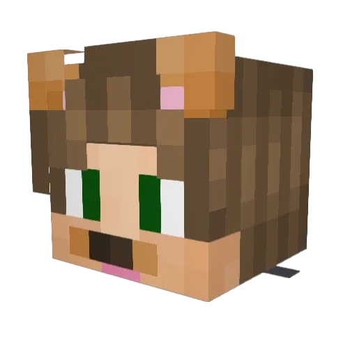 Imahich Minecraft avatar head, 3D render