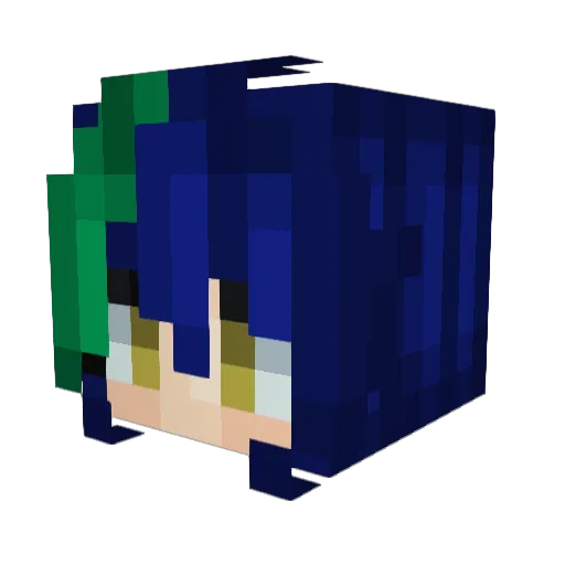 Imalinalol Minecraft avatar head, 3D render
