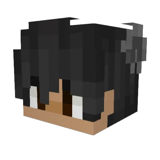 ImanCampos Minecraft avatar head, 3D render