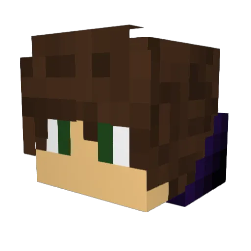ImanTheBoss Minecraft avatar head, 3D render