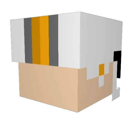 Imanspyman Minecraft avatar head, 3D render