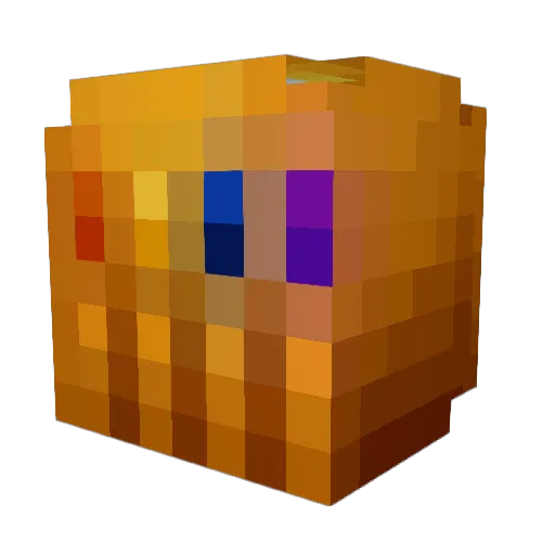 Imanueru Minecraft avatar head, 3D render
