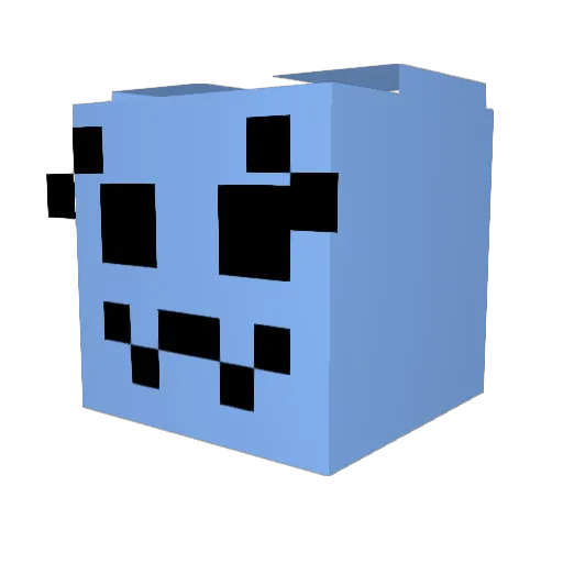 Imaya_bakarin Minecraft avatar head, 3D render