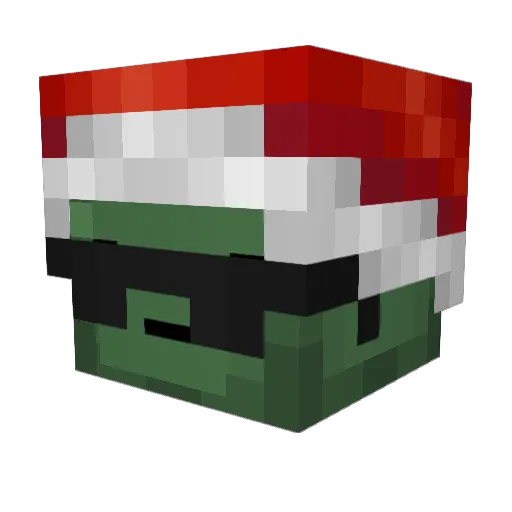 Imayten Minecraft avatar head, 3D render