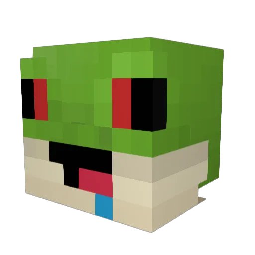 ImbaCrafter69 Minecraft avatar head, 3D render