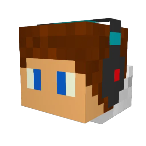 Imbafailz Minecraft avatar head, 3D render
