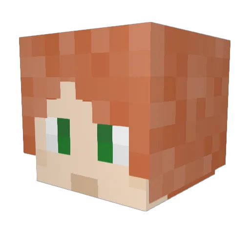 Imbatman07 Minecraft avatar head, 3D render