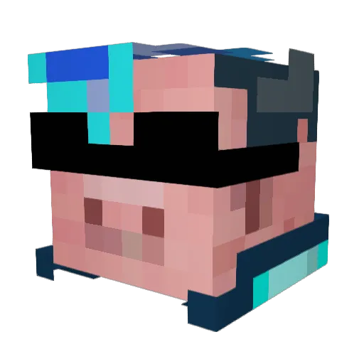 Imbilbobaggins Minecraft avatar head, 3D render