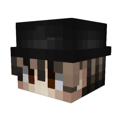 Imbo_ Minecraft avatar head, 3D render