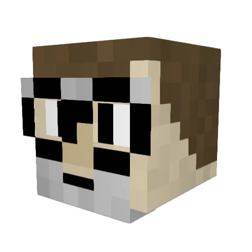ImfreezingVR Minecraft avatar head, 3D render