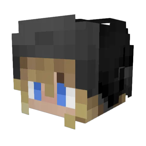 Imgosen Minecraft avatar head, 3D render