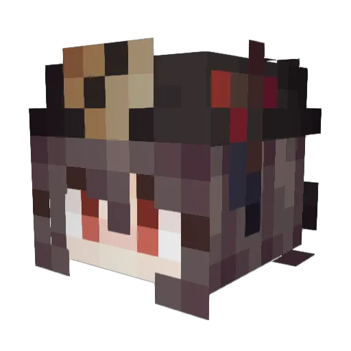 Imina_Pickle Minecraft avatar head, 3D render