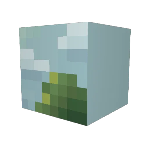 Imithe Minecraft avatar head, 3D render