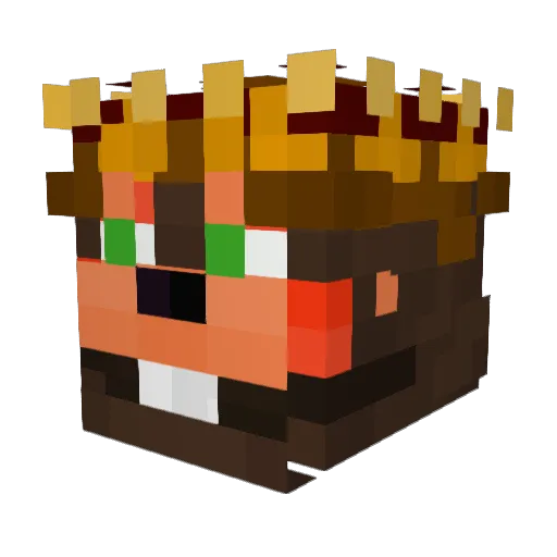 Imiy000 Minecraft avatar head, 3D render