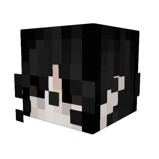 Imiya Minecraft avatar head, 3D render