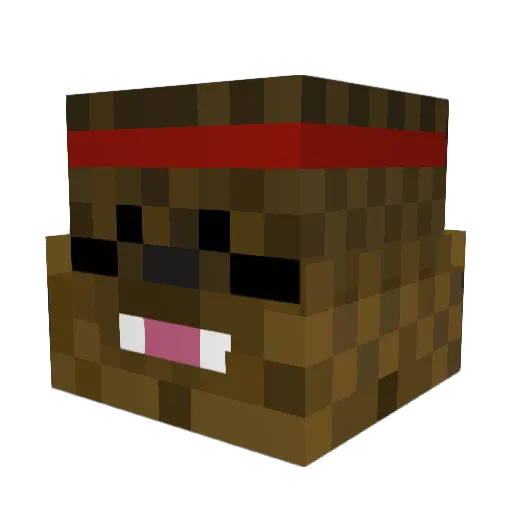 ImjustaBill123 Minecraft avatar head, 3D render