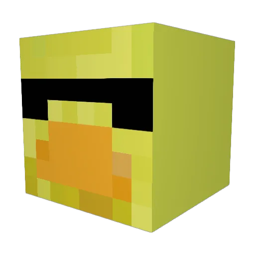 Imjustfaked Minecraft avatar head, 3D render
