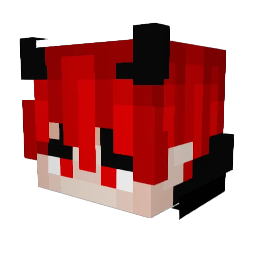 Imlucrew Minecraft avatar head, 3D render