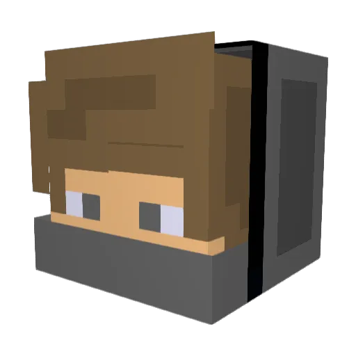 ImmaEatUup Minecraft avatar head, 3D render