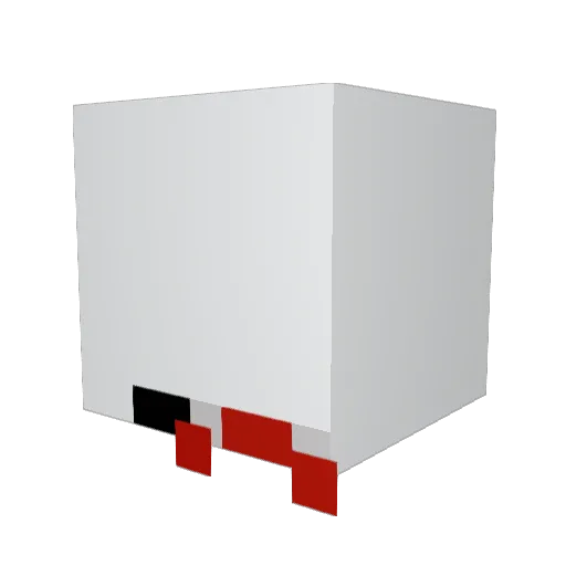 ImmaGhost666 Minecraft avatar head, 3D render