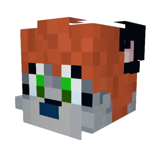 ImmaculateAnimal Minecraft avatar head, 3D render