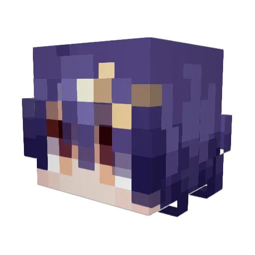 Immayeetyourkids Minecraft avatar head, 3D render