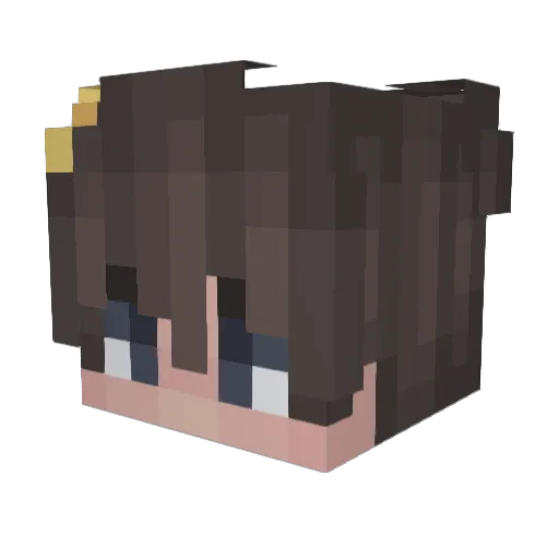 Immikahn Minecraft avatar head, 3D render
