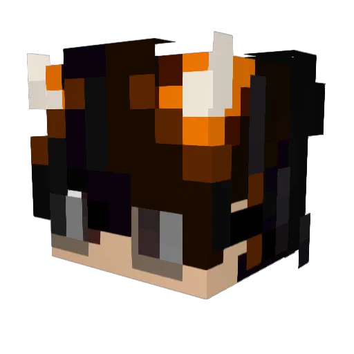 Immo1312 Minecraft avatar head, 3D render
